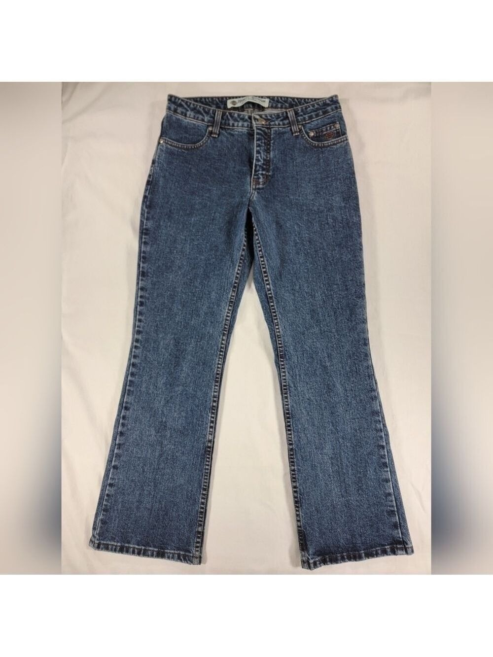 NEW Harley Davidson Women's 6 P Petite Vintage Boot Cut Jeans Dark Wash NWT 05'